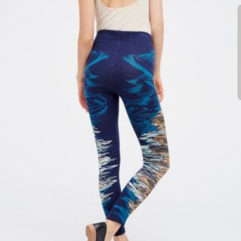 ISO Free People Byzantine Blue Sweater Leggings - Picture 3 of 4